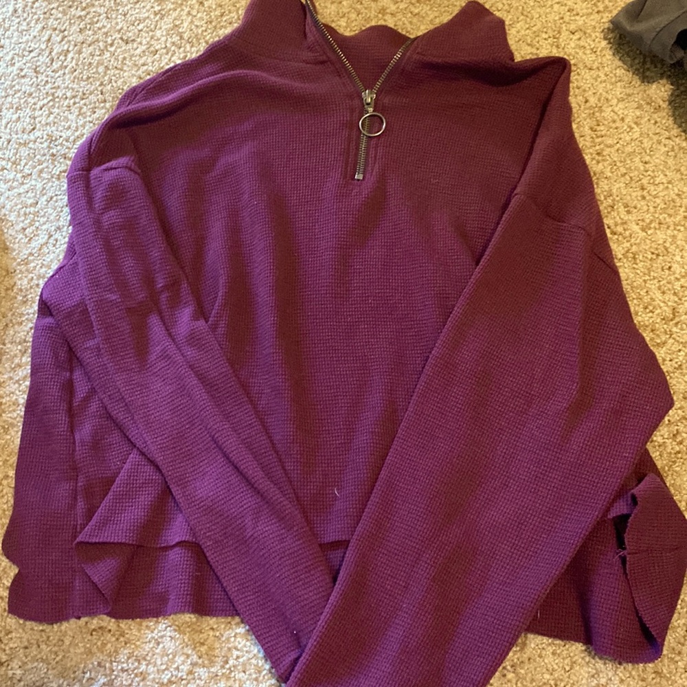 quarter zip hollister sweater